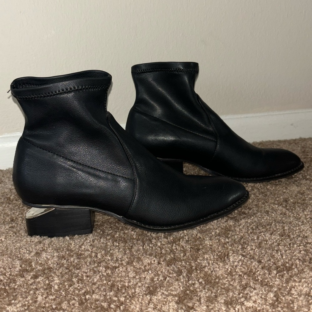 Silent D Black Cutout Heel Bootie